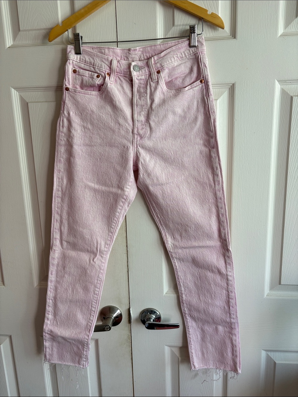 Levi’s Women’s High-Rise Light Pink Jeans